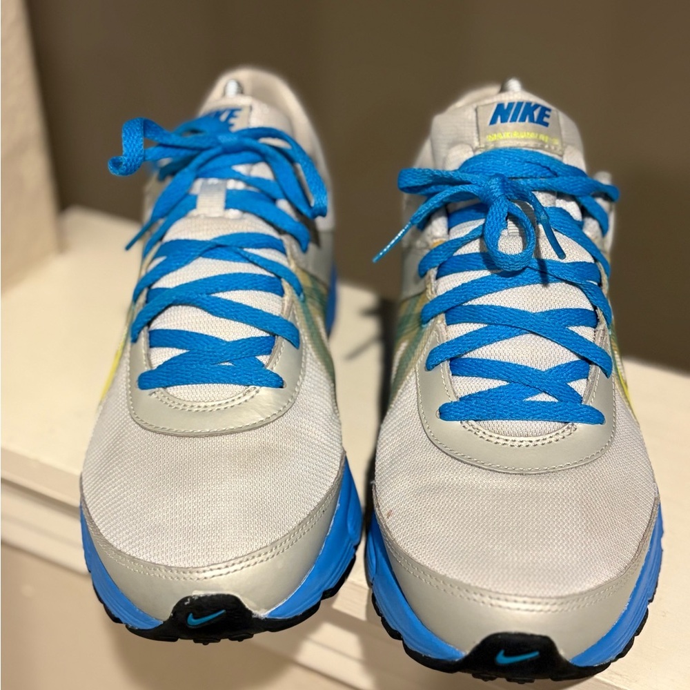 Nike Max Run Lite 3 Running Shoes 488167-006 Womens Size 10 Aqua Yellow Grey - Picture 7 of 10